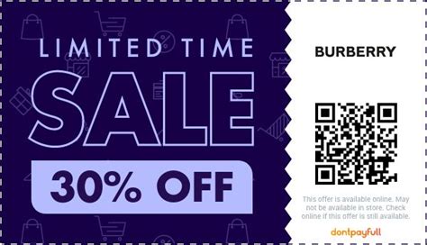 burberry online discount code|Burberry outlet coupon.